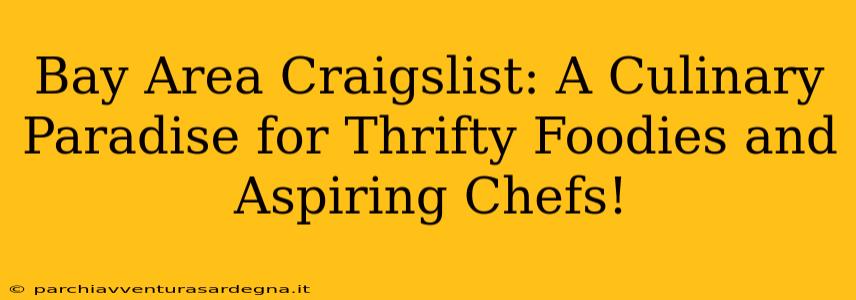 Bay Area Craigslist: A Culinary Paradise for Thrifty Foodies and Aspiring Chefs!