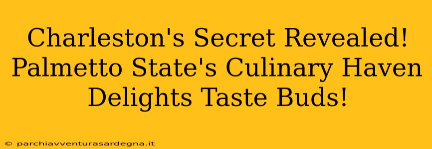 Charleston's Secret Revealed! Palmetto State's Culinary Haven Delights Taste Buds!