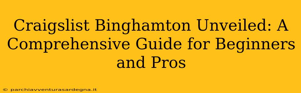 Craigslist Binghamton Unveiled: A Comprehensive Guide for Beginners and Pros