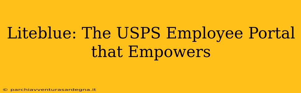 Liteblue: The USPS Employee Portal that Empowers