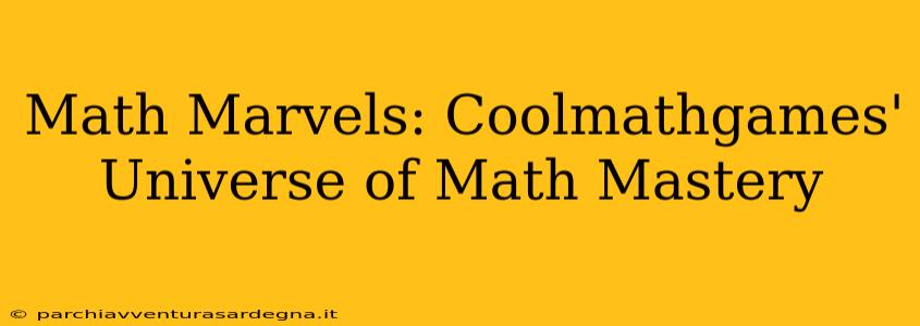 Math Marvels: Coolmathgames' Universe of Math Mastery