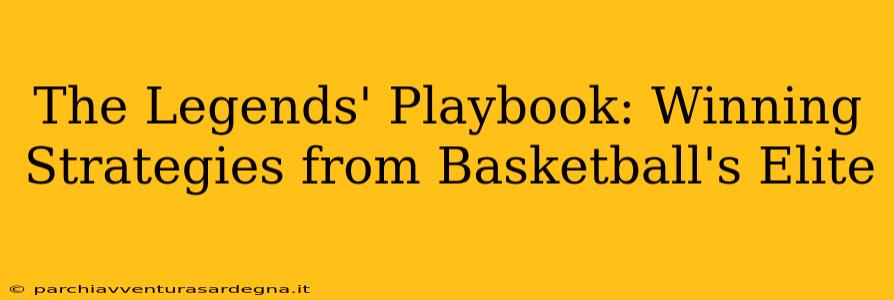 The Legends' Playbook: Winning Strategies from Basketball's Elite