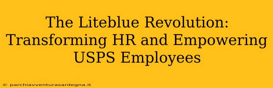 The Liteblue Revolution: Transforming HR and Empowering USPS Employees